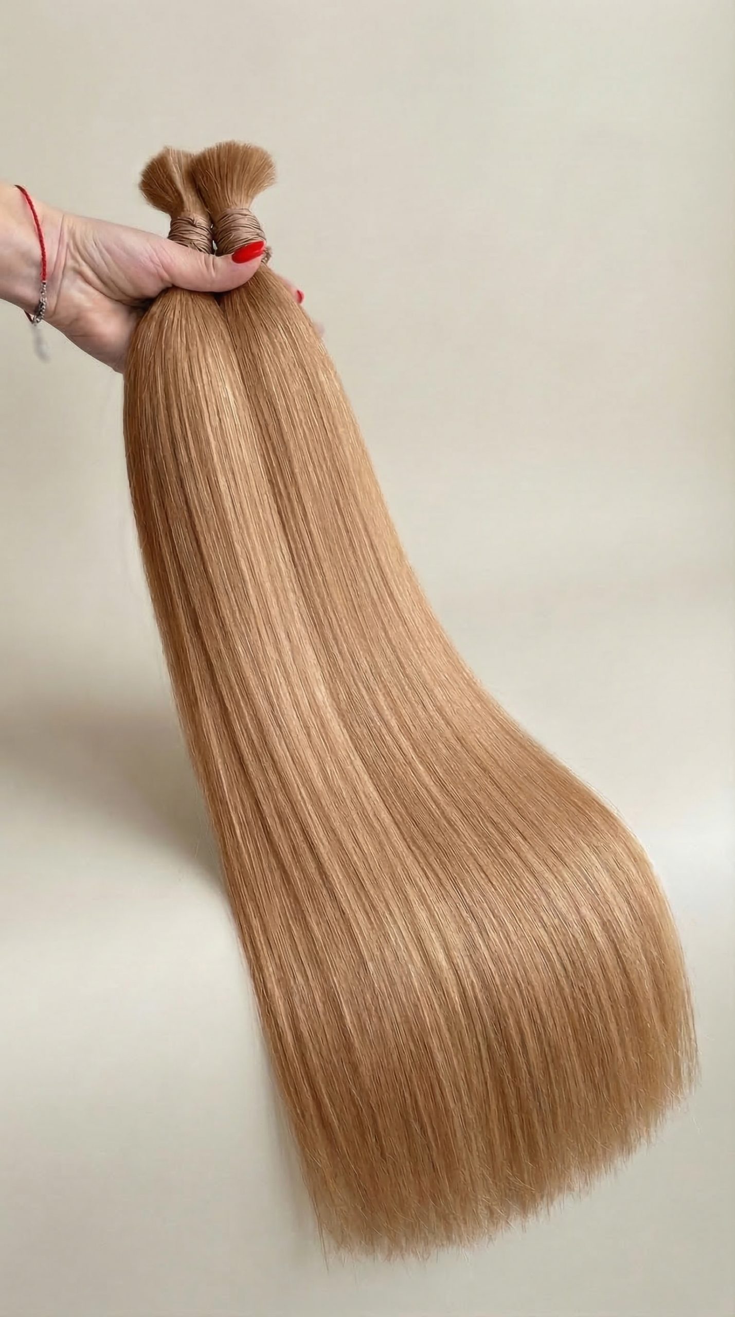 Bulk hair light brown color