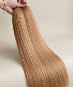 Bulk hair light brown color
